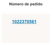 Ejemplo para identificar el número de ticket o pedido